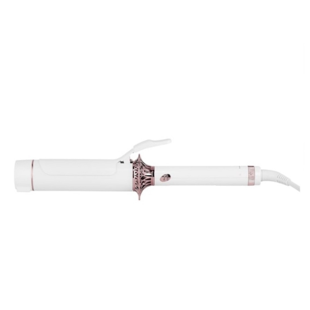 T3 White and Rose Gold 1.75" Body Waver Curling Iron